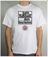 T-Shirt (male) - kein Fussball den Faschisten