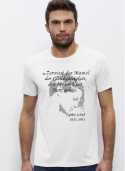 T-Shirt Herren, Sophie Scholl "Mantel"