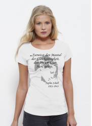 T-Shirt Damen, Sophie Scholl "Herz"